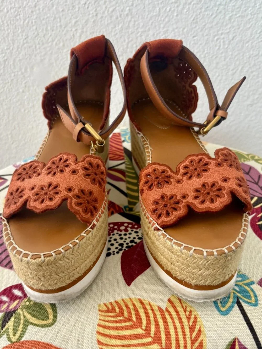 See by Chloe Glyn Floral Espadrille Sandals
